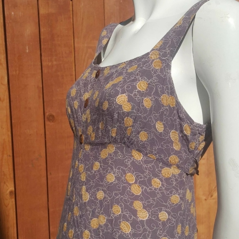 Retro 90's Light Purple Balls of Yarn String Dress - Picture 6 of 8